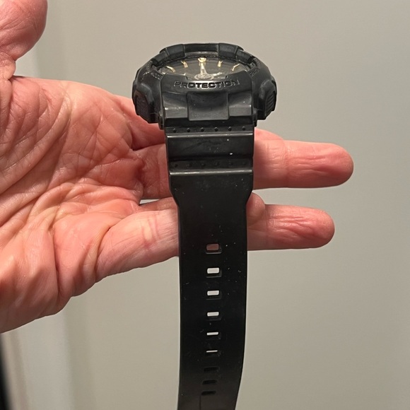 Casio Baby G Black and Gold Watch shock resistant World Time